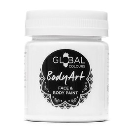 Global Colours White - BodyArt Paints - 45ml | Artist Paints
