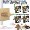 Replacement for Delta 13/14 Series Shower Trim Kit, Compatible with