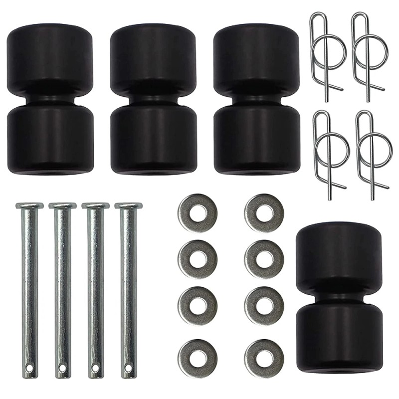 Auto-Parts 4 Sets Aluminum Rollers Washers Rings for Gorilla Lift