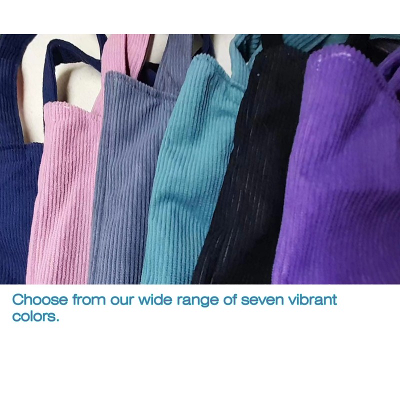 Florence Happy @ England Cambridge ElChic-Thicken Corduroy Tote Bag with