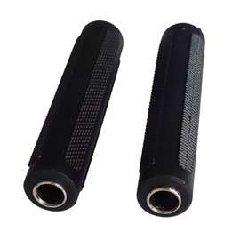 2 pcs 6.35mm (1/4") TRS/TS Female-Female Audio Adapter , Premium Nickel-Plated Straight Coupler , Seamless Extension for Guitar, PA Systems, Speakers, Instruments , High-Fidelity Sound Connectivity ,