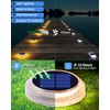 DetarZinLED Solar Step Lights Outdoor Waterproof, 4 Pack Warm White
