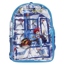 INTIMO Beyblade Burst Heavy Duty Clear School Travel Backpack Book Bag