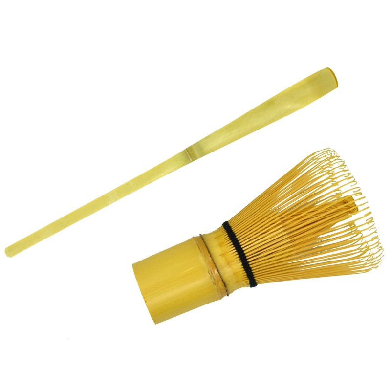 Tea Tools, Chasen + Chasaku, Bamboo, Set of 2 (Hakumontatsu