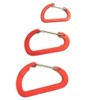 Lifeventure Ultralight Non-locking Karabiners (3-Pack), Aluminum Alloy Wiregate Fastening High