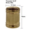 Creative Hobbies Brass Coupling 1/2 Inch Long 1/8 IP for