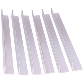 VERNUOS 6 PCS 1" x 1"x 1/8" Aluminum Angle 6061, 12" Length, T6511 Mill Stock, 1/8" Thick