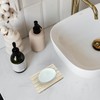 Beige Soap Dish, Natural Travertine Soap Holder, Bathroom Soap Holder,