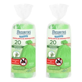 40 Bolsas De Basura Grandes, Aroma Citronela, Basuritas