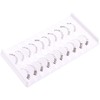 outopen 10 Pairs Bottom Lashes Strip Clear Band Bottom Lash