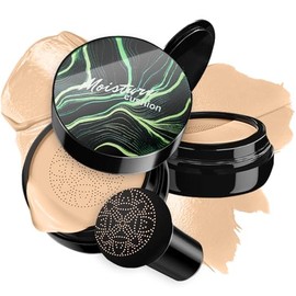 Base de maquillaje CC con cojín de aire Mushroom Head, base de maquillaje BB Cream, base de maquillaje líquida hidratante CC Cream, corrector, base de maquillaje duradera, base de maquillaje
