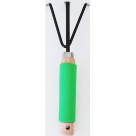 A&TDesigns Garden Cultivator Tool with Foam Grip Handle - Soil Planting Weeding Flowers Vegetables Plants Harvest