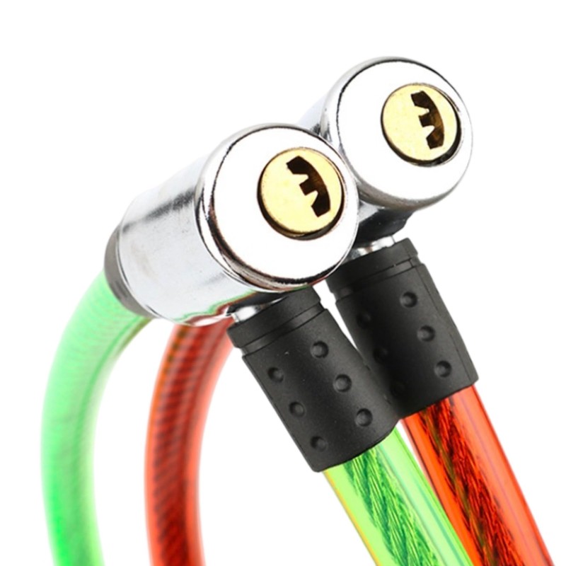 Lucasstore, 55 cm Portable Bike Safety Lock Flexible Multipurpose Anti-Theft