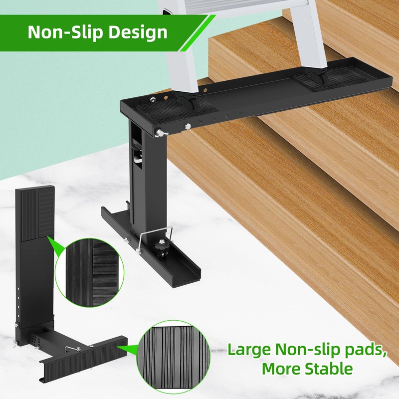 Ladder Leveler Heavy-Duty Stabilizer & Leveler with 880lbs Capacity, Adjustable