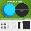 Aodaer 12FT Pool Cover for Above Ground Pools 420D Heavy