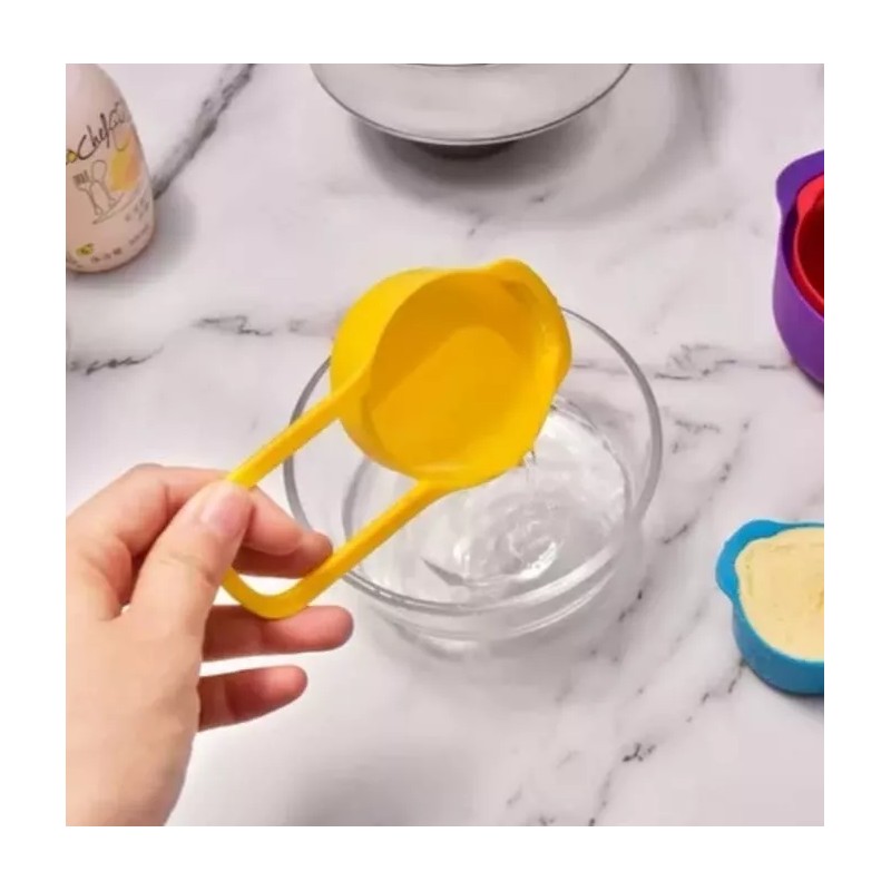 noved Set De 6 Cucharas Tazas Medidoras Para Cocina