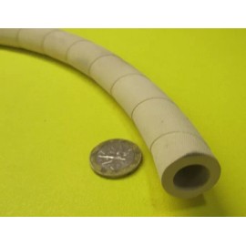 Unbranded Gum Rubber Tubing, 45 Shore A, Tan, 3/4" x 1/2" x 1/8" Wall x 2 Ft Length