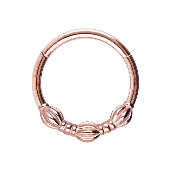 PIERCINGLINE Surgical Steel Segment Ring Clicker Retro Design Piercing Ring