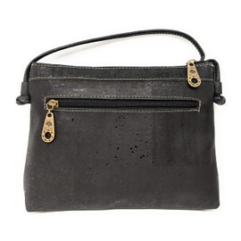 Montado Crossbody Bag Handbag Purse for Women - Handmade in Portugal From Cork Leather - Vegan & PETA-Approved (Preto)