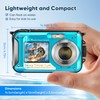 Krovtoy Water Camera Digital Waterproof Camera, Full HD 2.7K 48MP
