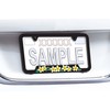 Plumeria Plastic License Plate Frame