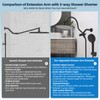 Hibbent All Metal CUPC Certified Shower Head, 10'' High Pressure