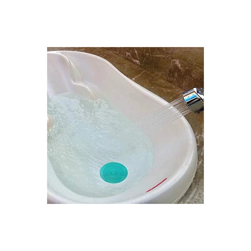 tifanso Teal Aqua Universal Sink Stopper Cover Flat Silicone Drain
