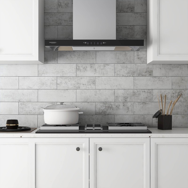 VAOVI Peel and Stick Subway Backsplash for Kitchen Tile(Gray 27pcs)