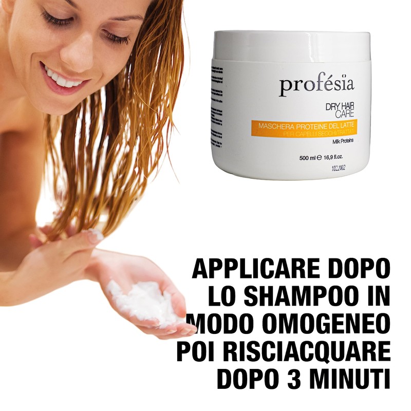 PROFESIA Maske für trockenes und dehydriertes Haar mit Milchproteinen, 500