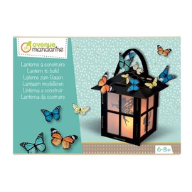 Avenue Mandarine - Ref CO168C - Creative Box - Build Your Own Lantern - Pre-Cut Construction Blocks, 5 Sheets of Transparent Paper, Suitable for Ages 6-8+