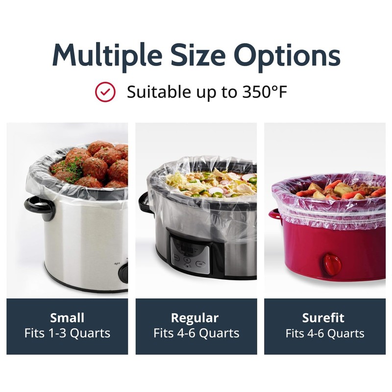 PanSaver EZ Clean Slow Cooker Liners - Disposable Liners &