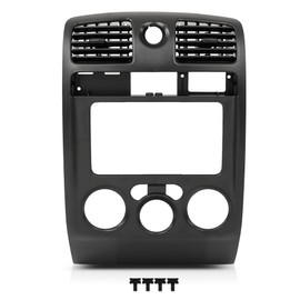 CHEDA Radio Dash Bezel Trim Compatible with Chevy Colorado GMC Canyon 2004-2012 Black