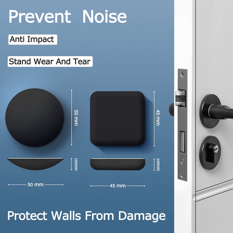 XoYoZo Door Stoppers Wall Protector Buffer Guard Doorknob Door Handle