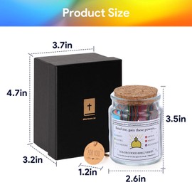Bible Verses in a Jar, Read Me When Bible Verses Jar for Emotions and Feelings, Christian Gifts for Women, Mothers'Day Gifts for Christian Mom, Daily Motivational Scripture Prayer Hope Jar