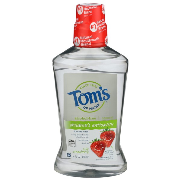Tom's of Maine, Children's Anticavity Mouthwash - Silly Strawberry, 16 Ounce