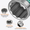 HARFINGTON 3/4" Drive 12 Points Socket 36mm Metric Shallow Impact