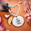 FABACH Love Keyring Guardian Angel Lucky Charm with Heart and