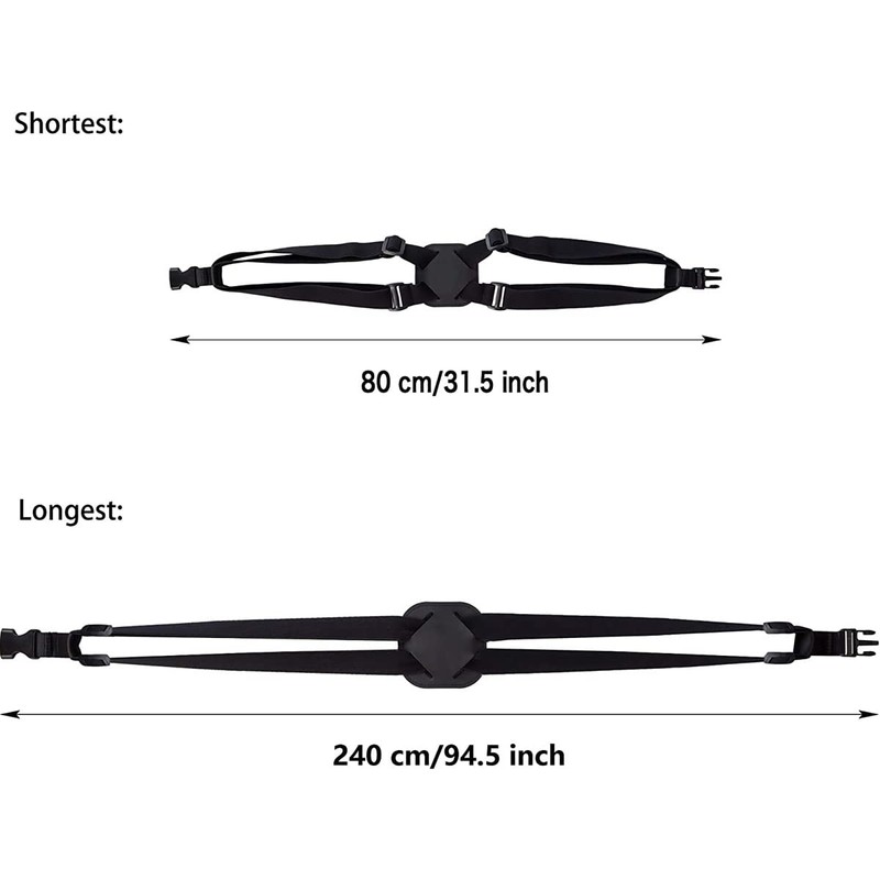 LAKNUY 2-Pack Travel Luggage Bag Bungee Suitcase Adjustable Belt，Luggage Straps