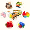 VioraWhite 30 Pcs Construction Themed Party Boxes Construction Truck Treat