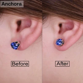 Original Magic Earring Backs for Droopy Ears | Earrings Lifters for Heavy Earring | Earlobe Secure Clear Miracle | Fits Standard 20G / 0.8mm Posts ONLY (2 Silver 1 Gold)