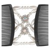4Pcs Useful Magic Beads Hair Comb Fashionable Double Side Combs