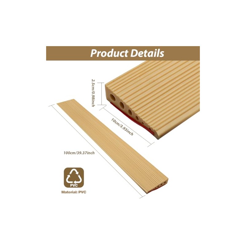 Threshold Ramp 100 x 10 x 2.5 cm, Non-Slip Surface,