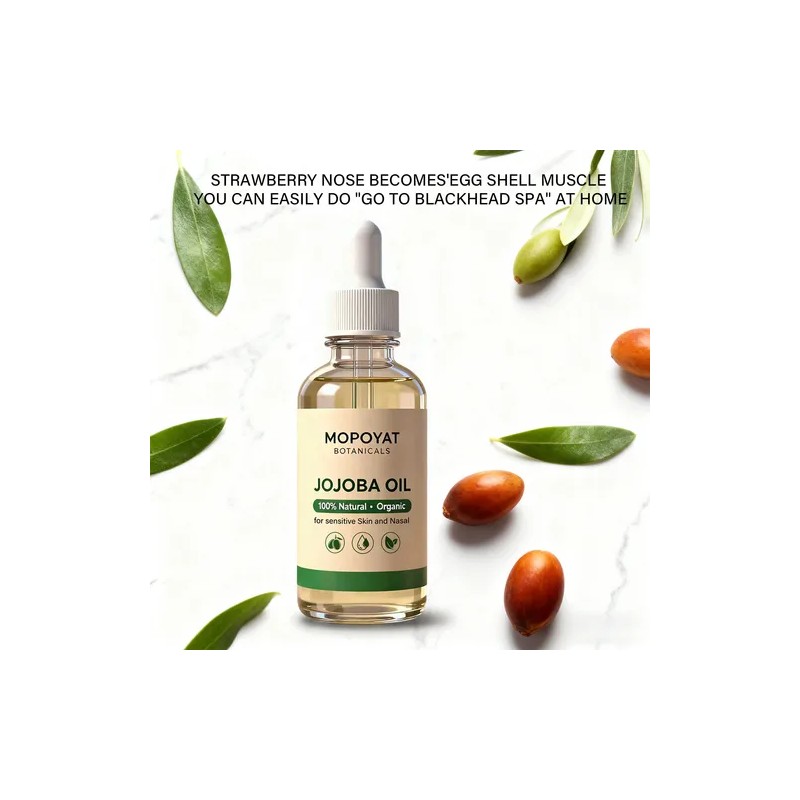 2pcs Aceite De Jojoba Puro Prensado En Fro Con Gotero