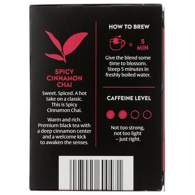 CHOICE ORGANIC TEAS Organic Spicy Cinnamon Chai Black Tea, 16