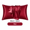 Silk-Style Pillowcase for Bedroom Bedding – Smooth Solid Color Pillow