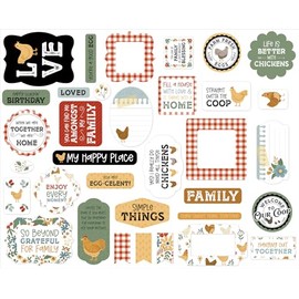 Echo Park Paper Chickens Ephemera, Various