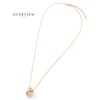 Cream Dot Necklace, Women's Popular, Long Chain, Pearl Ring, 3