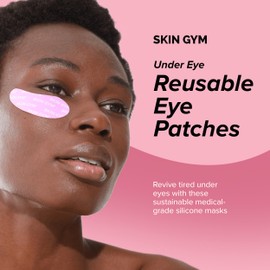 SKIN GYM Re-Usable Eye Mask, Medical Grade Silicone Mask for Under-Eye Hydration