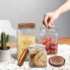 PEDOBALI 6 Pcs Vintage Glass Food Storage Containers with Lid