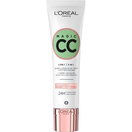 L'Oréal Paris Magic CC Cream with SPF 11 – Anti-Redness & Colour Correcting, Enriched with Vitamins B5 & E, Lightweight Hydrating Formula, Adapts to Skin Tone for a Natural Glowy Finish, 30ml